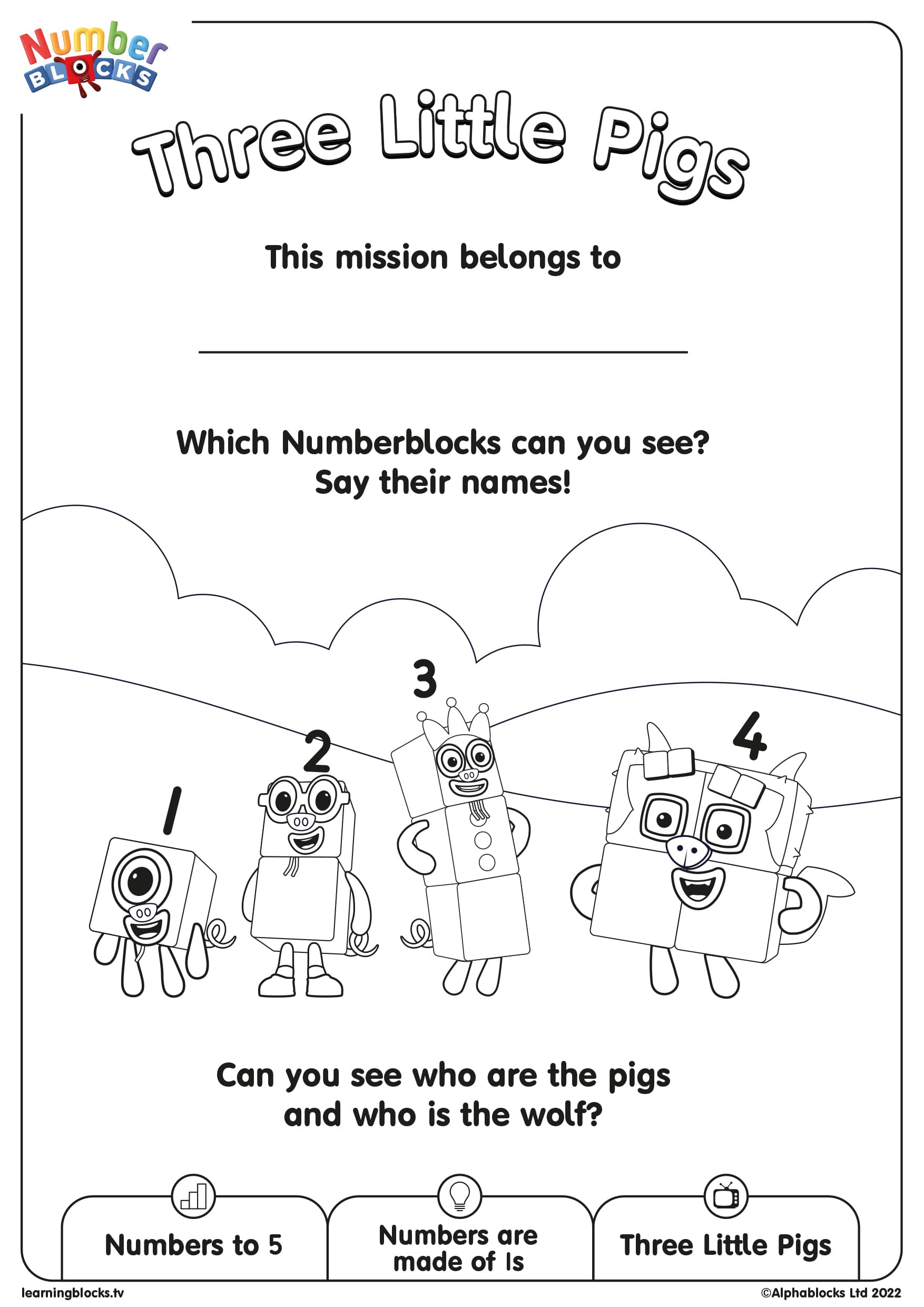 Numberblocks | Episodes | Three Little Pigs